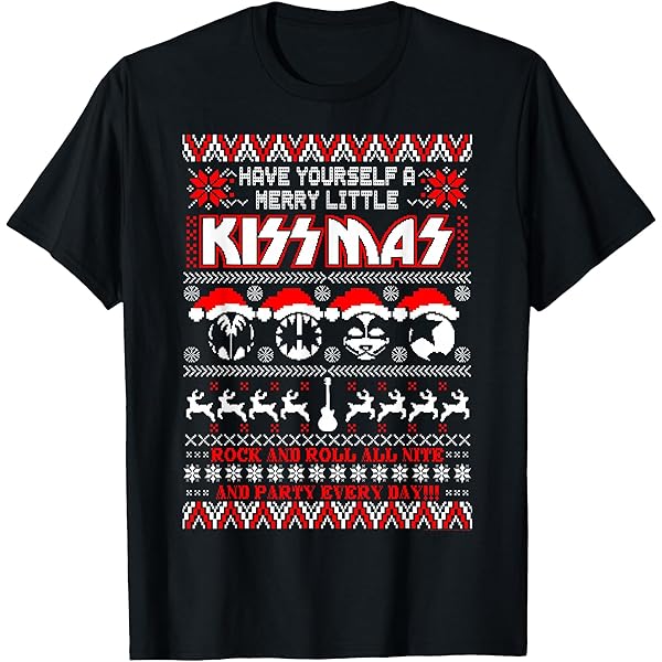 Amazon.com: KISS - Merry Kissmas T-Shirt : Clothing, Shoes & Jewelry