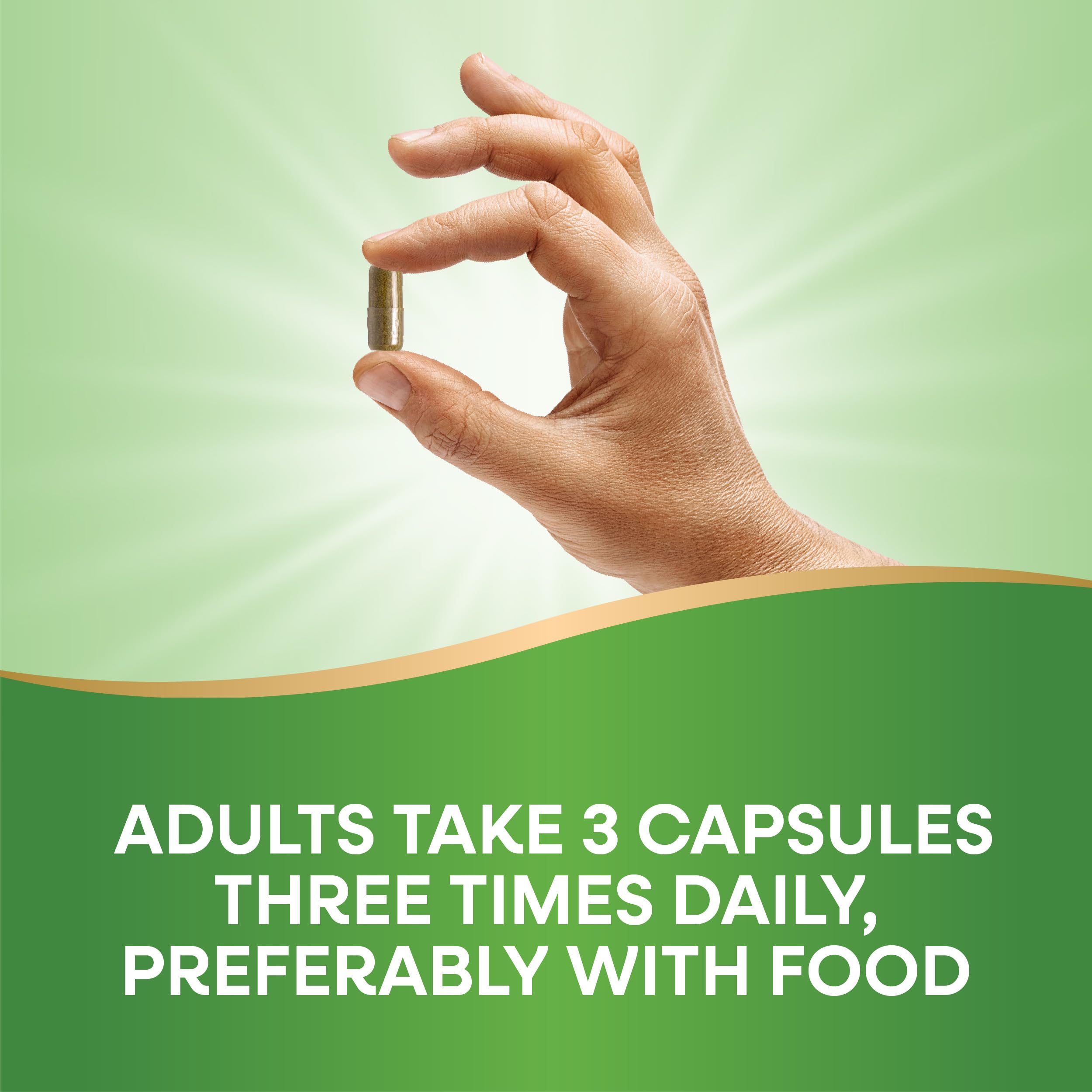 Nature's Way Alfalfa, Made With Organic Alfalfa, 1,215 mg per 3-capsule serving, Alfalfa Herbal Capsule, Gluten Free, Vegan, 100 Capsules (Packaging May Vary)