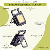 Spanner In The Works 1000 Lumen COB Keychain Work Light LED Torch Black view 6