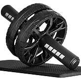 Citufuol Upgraded Ab Roller Wheel, Abdominal Core Workout Equipment for Home Gym with Knee Pad, Full Body Strength Training Fitness Tool for Men and Women