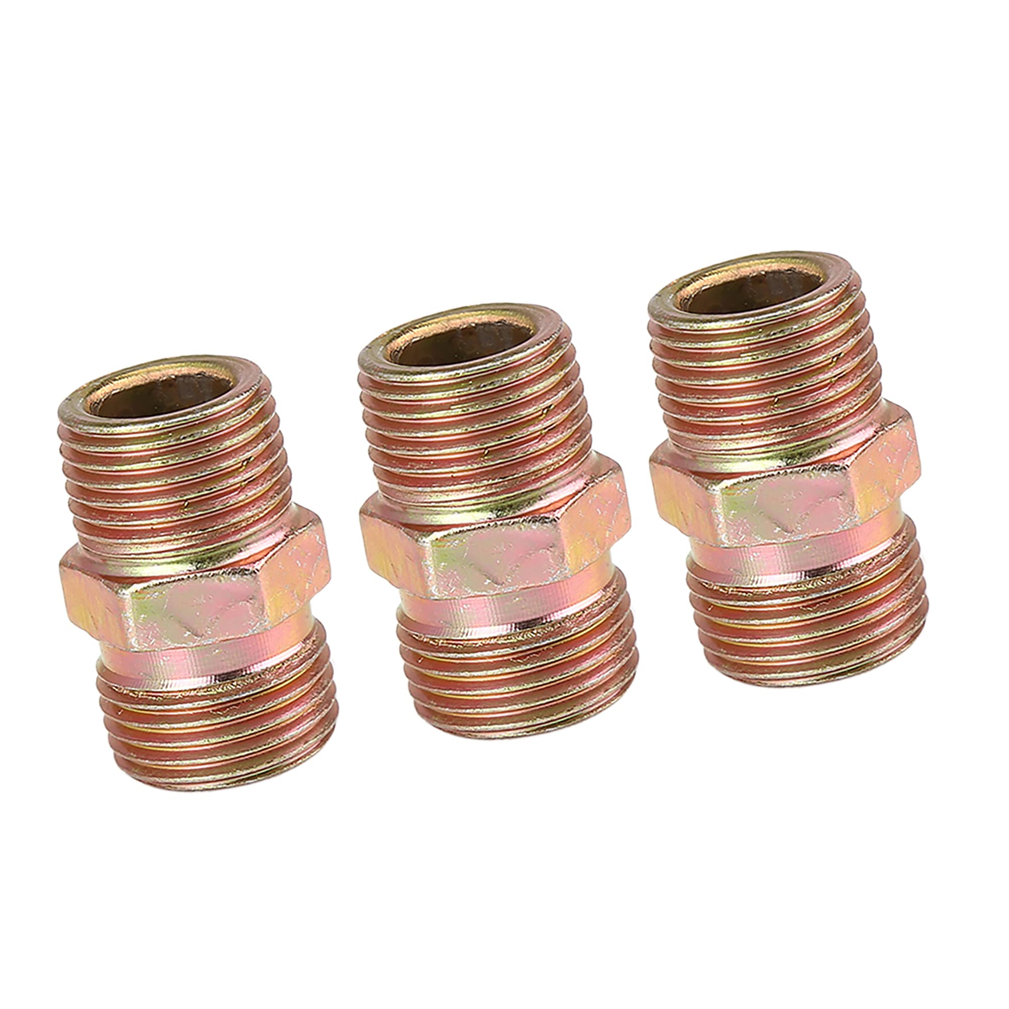 A ABSOPRO 3/8" NPT to M18x1.5mm Air Hose Fitting Connector Adapter (Set of 3)