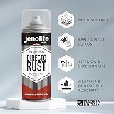Jenolite Directorust Gloss Spray Paint Cardinal Red 2x400ml Direct To Rust view 2