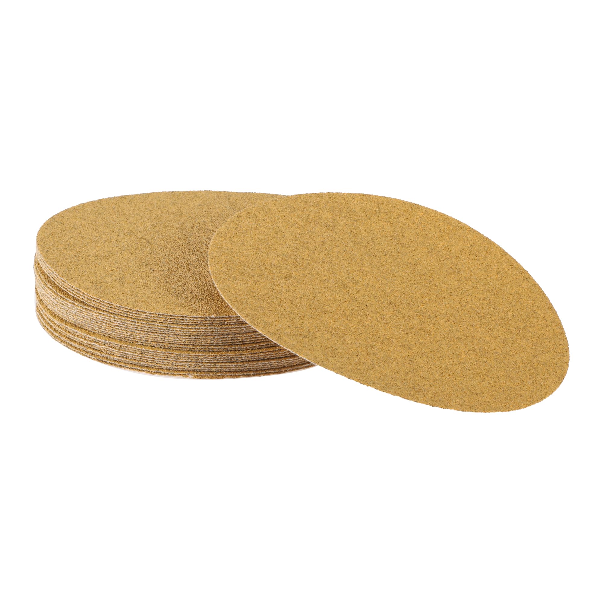 A ABSOPRO Sanding Discs 9 Inch 40 Grit Round Hook and Loop Sandpaper Kraft Paper Yellow 25 Pcs