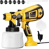 Paint Sprayer, Electric Spray Paint Gun | 6 Nozzles, 3 Patterns for House Painting, Furniture, Cabinets, Walls, Fences