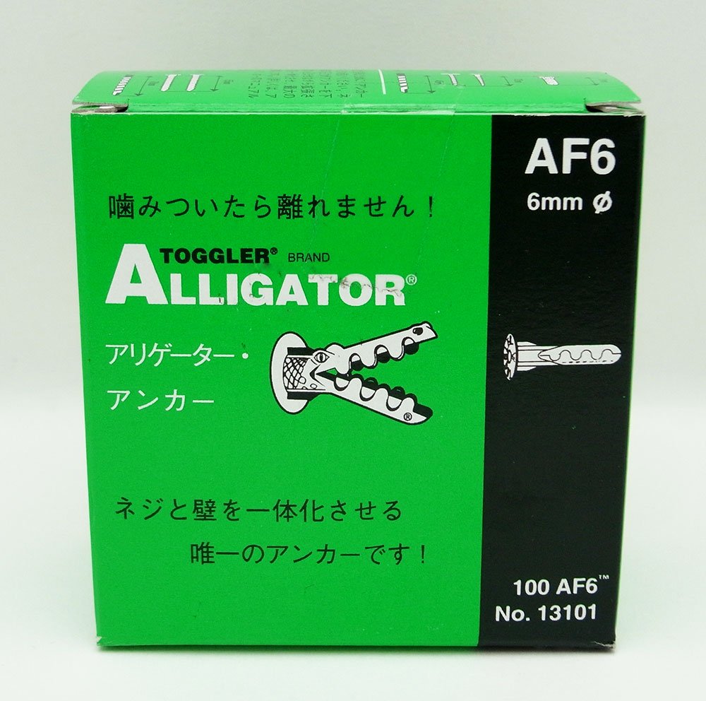 TOGGLER ALLIGATOR AF6 Flanged Anchor Pack of 100 Made in US