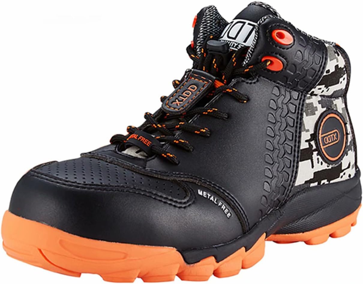 Safety Work Boots Composite Toe Cap Metal Free Anti-pucture Midsole Lightweight Anti-Static Black S1P Size 3.5-12UK