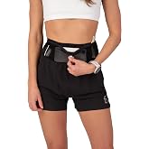 FlipBelt Running Shorts for Women with Built-in Running Belt &amp; Zip Pockets