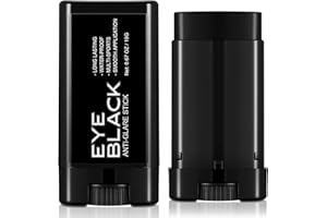 Wismee Eye Black Baseball Accessories, Anti-Glare Eye Black Pink Black for Baseball Softball Football,Waterproof Ultra-Long Lasting Black Eye Stick for Sports Halloween Cosplay Costume Parties