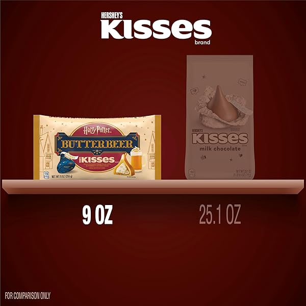 HERSHEY’S KISSES BUTTERBEER FLAVORED, EASTER CANDY BAG, 9 OZ