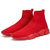 Casbeam Men's Running Knit Comfortable Lightweight Breathable Casual Sports Shoes Fashion Sneakers Slip-On Walking Shoes