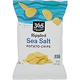 365 by Whole Foods Market, Rippled Sea Salt Potato Chips, 1.5 Ounce