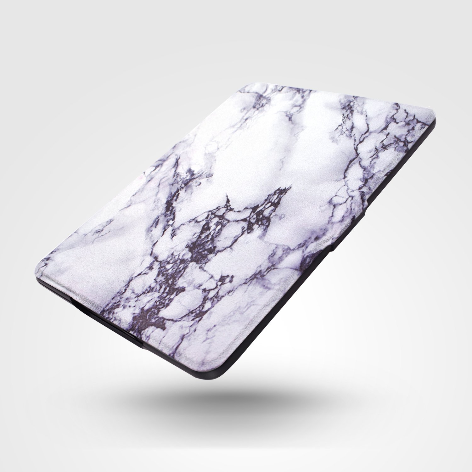 Dopup Case for Kindle Paperwhite, Slim and Light Smart Shell Cover for All-New Amazon Kindle Paperwhite, Folio Flip Style with Auto Sleep/Wake (White Marble)