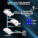 YuanLey Outdoor Gigabit PoE Extender 1-3 Out IP66 Waterproof VLAN 100m Repeater view 3