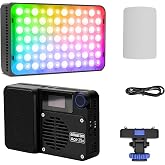 Amaran Ace 25c RGB 25W On Camera Pocket Video Light,CCT 2300k-10000k | Up to 5,908 lux@0.5m,Magnetic,App Control for Vlog,Photography,Videographer (Charcoal)
