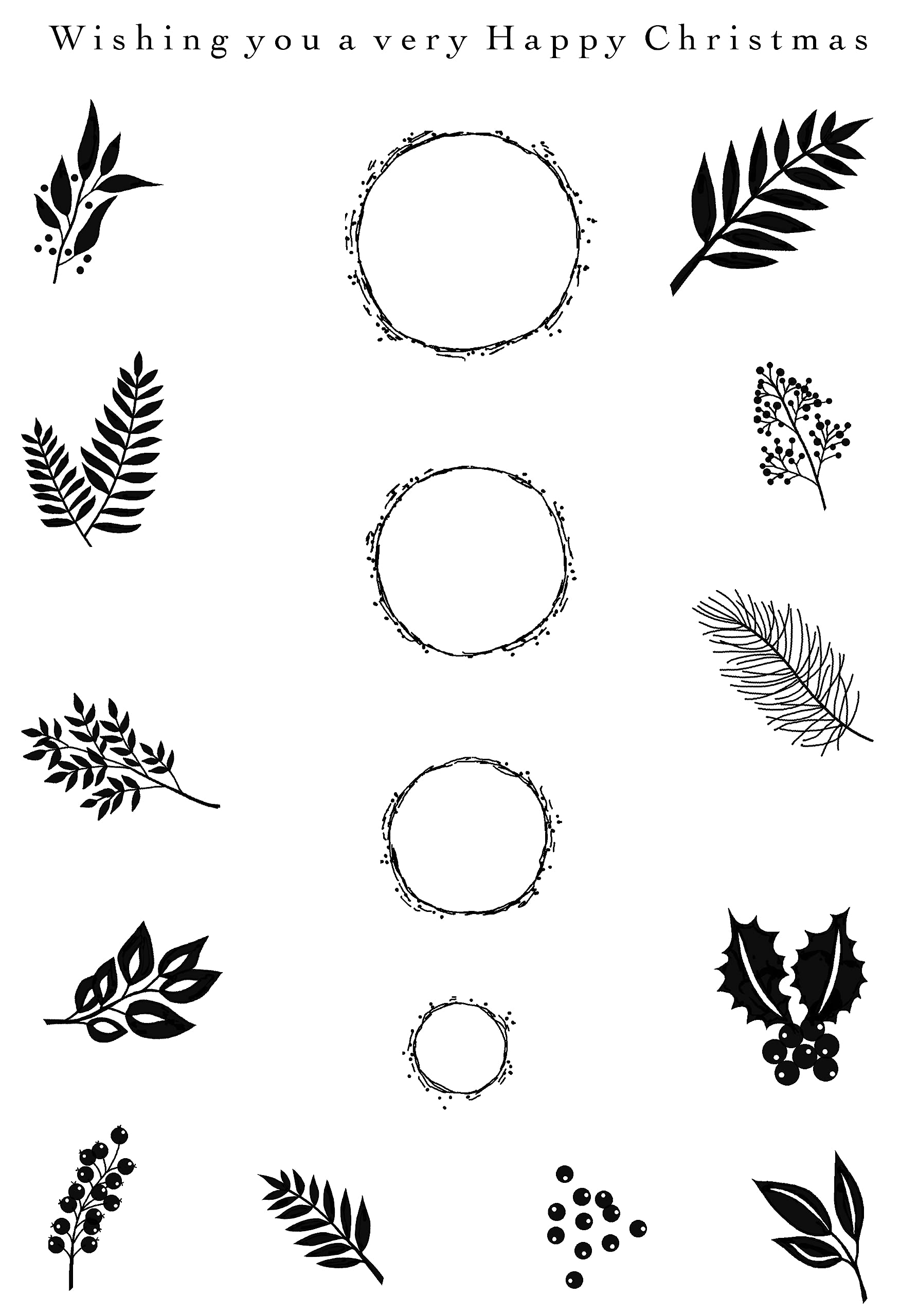 Woodware Clear Stamp Set-Bubble Ornaments, 4 in x 6 in