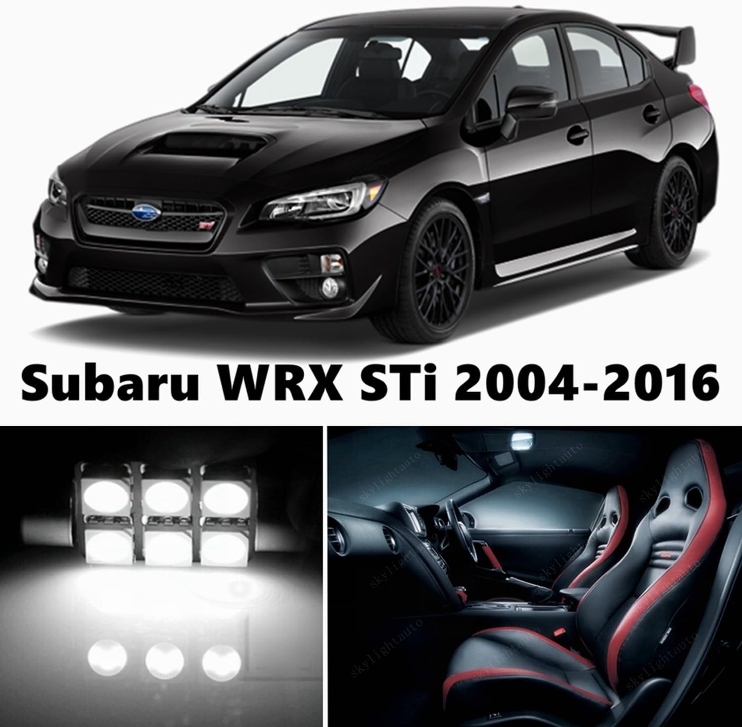 Amazon Com 10pcs Led Premium Xenon White Light Interior Package