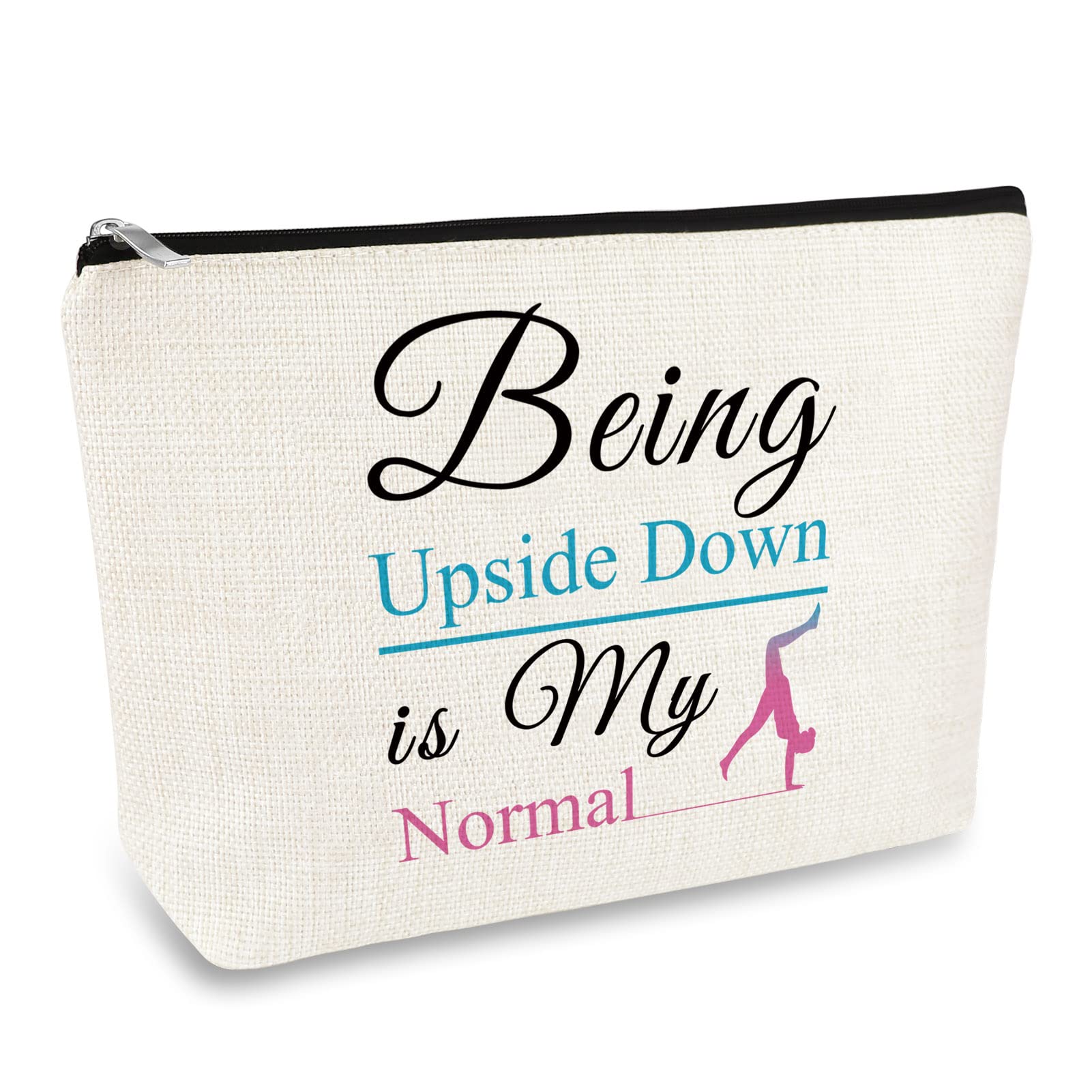 Gymnastics Gifts Gymnast Gifts Makeup Bag for Women Girls Gymnast Inspirational Gift Gymnastics Team Gift Cosmetic Pouch Gymnastic Coach Gift Birthday Graduation Gift for Sister Daughter Friend