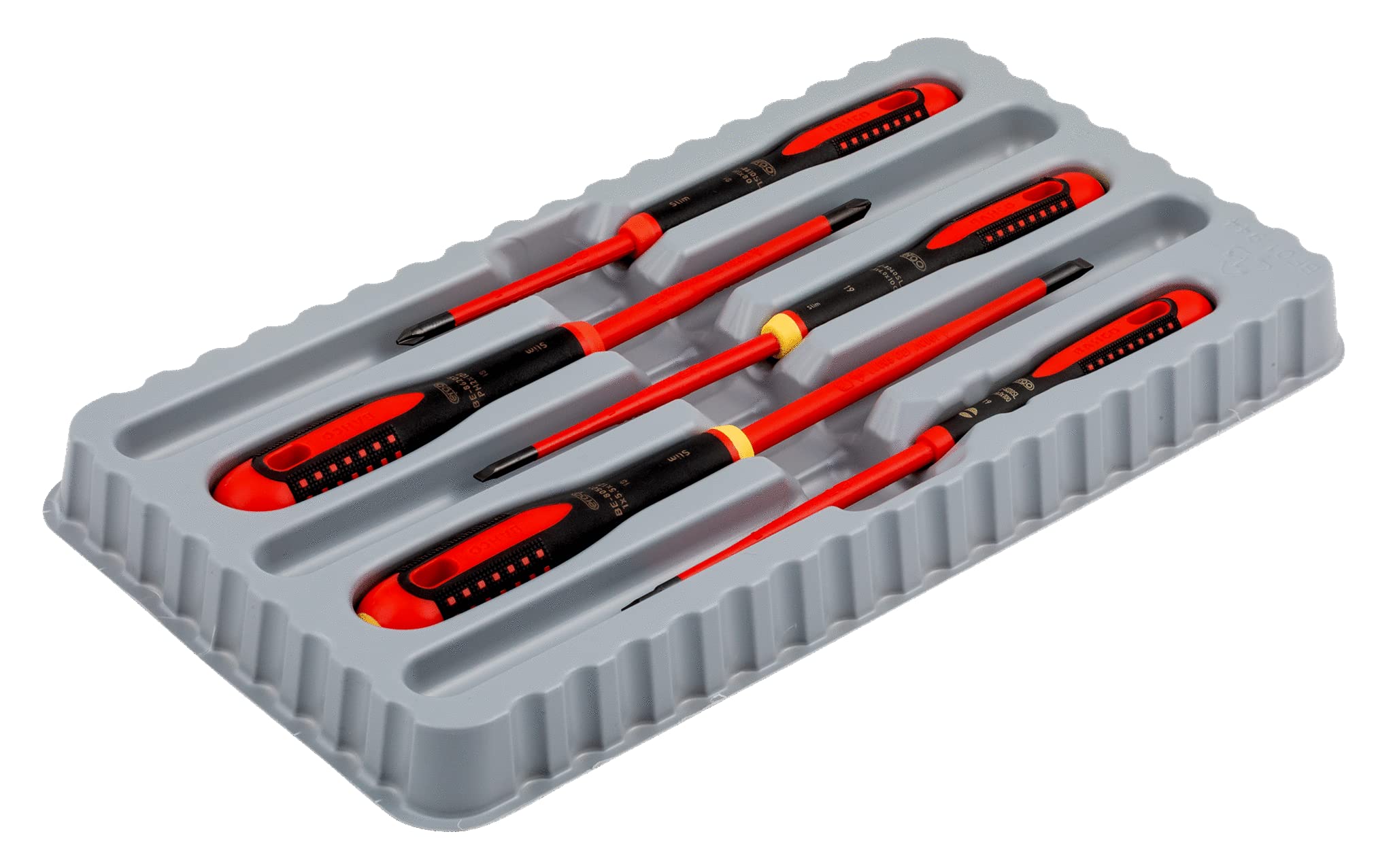 Bahco 5 Piece ERGO Slim VDE Insulated Screwdriver Set