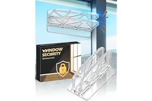 WINONLY Sliding Door Lock Window Locks - 2 Pack Sliding Glass Door Lock for Child Safety Closet Door Security Locks for Kids Home Security Door Lock Safety Childproof for Inside Flip Door Latches Bar Stopper