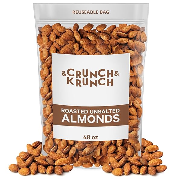 ROASTED ALMONDS UNSALTED – FRESH AND DELICIOUS GUILT...