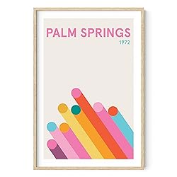 HAUS AND HUES Retro Vintage Poster: Pink Abstract