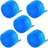 20 Non-Spill Caps For 3 & 5 Gallon Water Jugs - Reusable 55mm Anti-Splash Caps With Handles