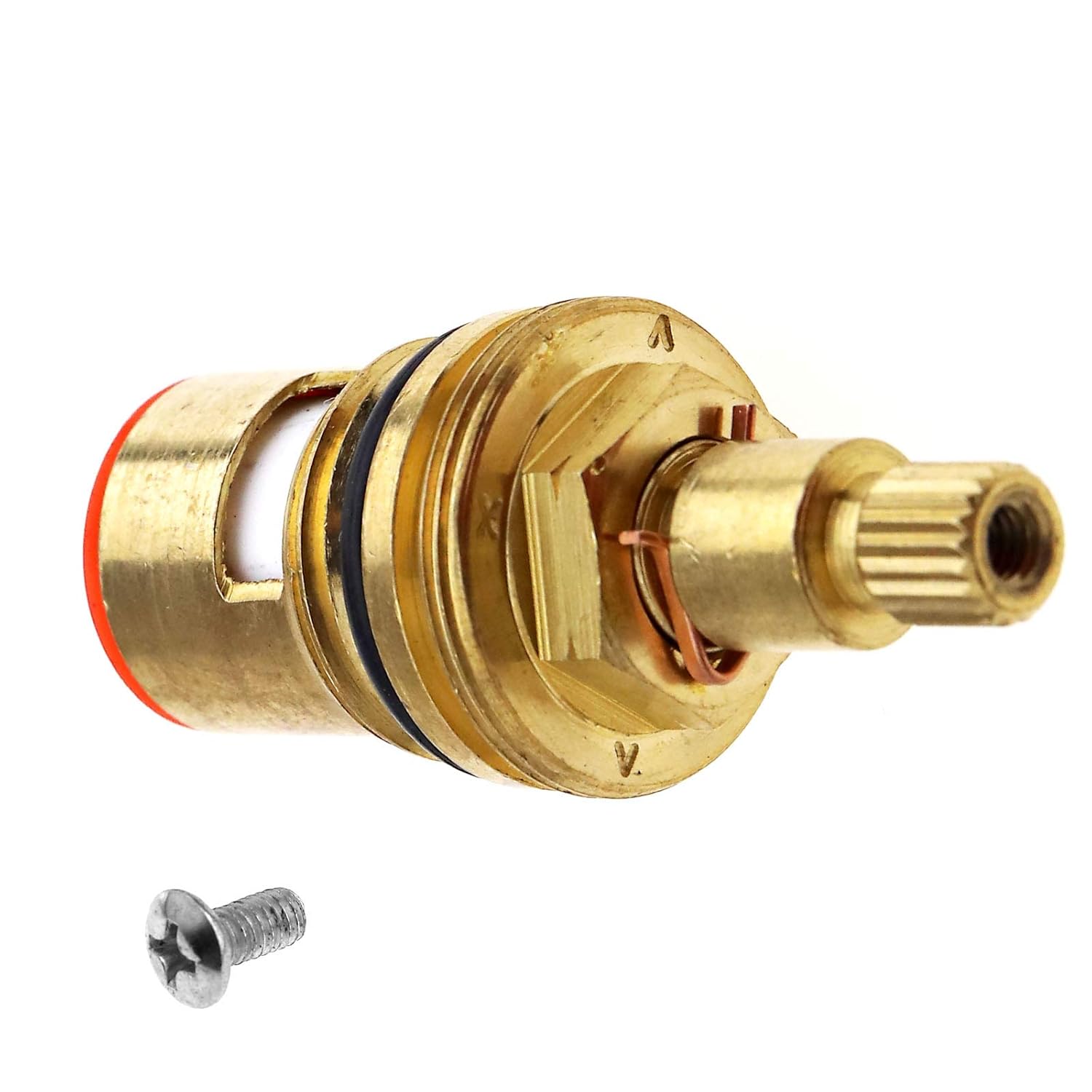 Tap Head Ceramic Brass Disc Taps Insert Gland Cartridge 1/4 Turn