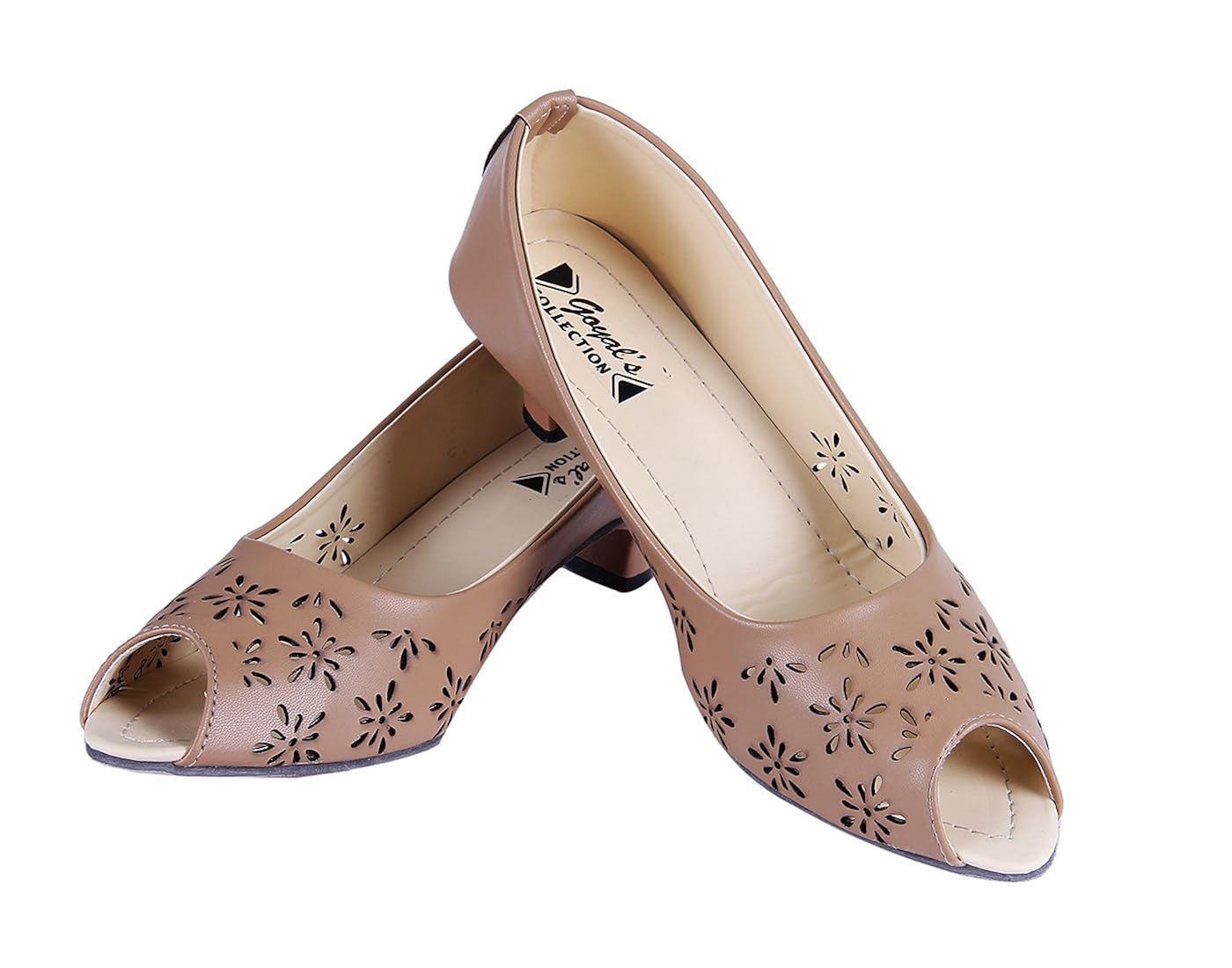 goyal tan laser punch heels