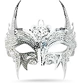 ARK Survivor Women's Sparkling Rhinestone Masquerade Mask She-Devil Mask Fancy Party Masquerade Ball New Years Mardi Gras