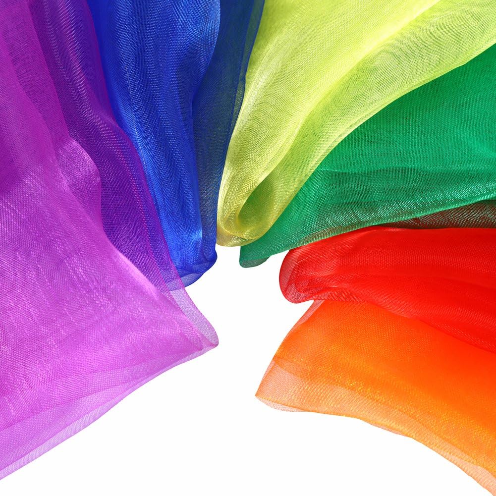Rhythm Band Large Rhythm Scarves Multi-Color(Pack of 12): Toys & Games