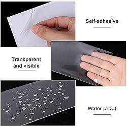 36 Pack Adhesive 10.8" x 3.5" Index Card Pockets