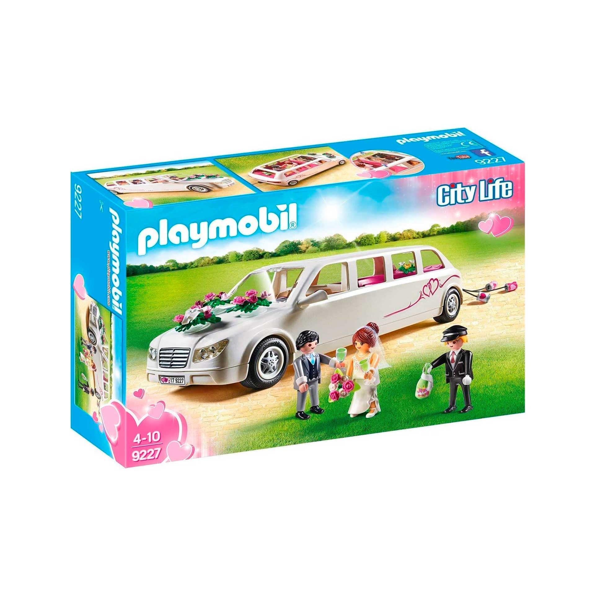 PlayMOBIL 9227 City Life Wedding Limo, For Children Ages 4+, Fun Imaginative Role-Play, PlaySets Suitable for Children Ages 4+