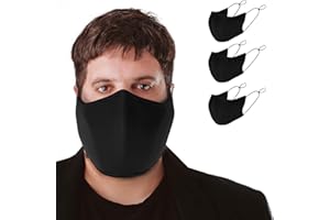 TUFF SPORTS WEAR TUFF Face Mask Adult XL Large Size 3 Pack- C Shaped Design Making Breathing Easier