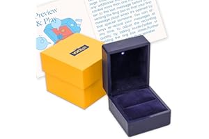 VoiceGift Ring Box with Voice Recorder - Records Multiple Messages up to 60 Sec - Ring Box with LED Light for All Special Occ