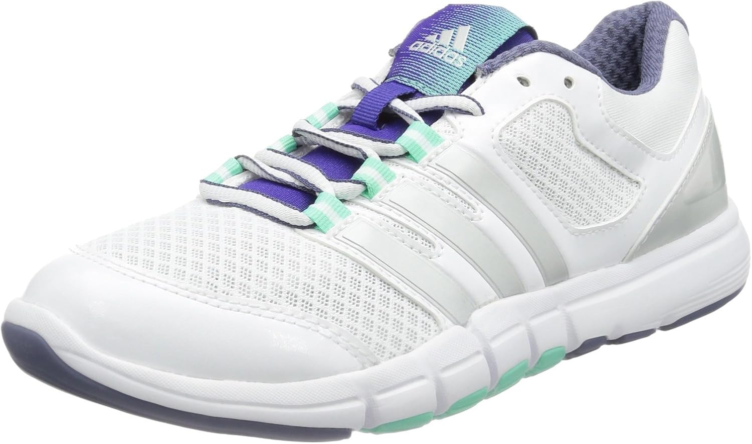 Mustang 1313-301-1 Sneaker Basse Donna In Tela, Bianco, Con Lacci