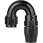 EVIL ENERGY 6AN 180 Degree One Piece Full Flow Hose End Fitting Swivel for CPE Braided Hose