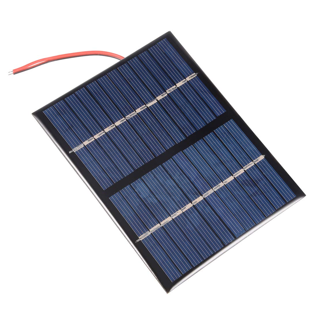sourcing map 1.5W 12V Small Solar Panel Module DIY Polysilicon with 140mm Wire for Toys Charger