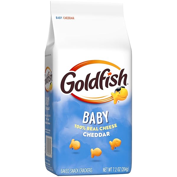 GOLDFISH BABY CHEDDAR CHEESE CRACKERS, 7.2 OZ BAG
