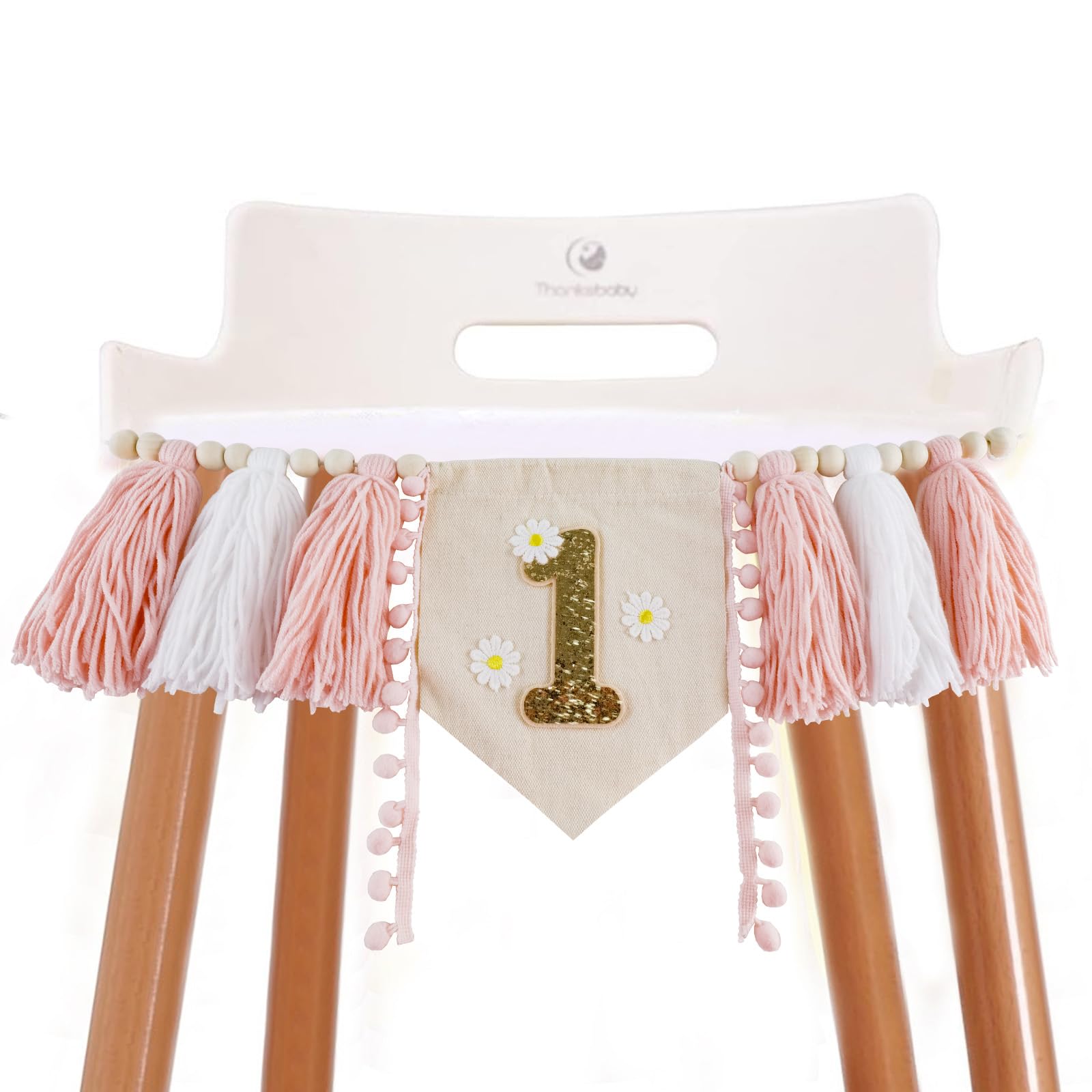 Photo 1 of ?????1st Birthday High Chair Banner, Girl Butterfly Pink and Purple Tassel, Fairy First Birthday Party Decoration, 1st Birthday Banner for Girls Sweet 1st Banner High Chair Party Decor (Style C)