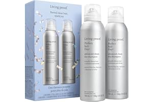 Living Proof Reveal Clean Hair Holiday Kit, Perfect hair Day Advanced Clean, Dry Shampoo for Women and Men, 5.5 oz, 2-Pack ($66 value)