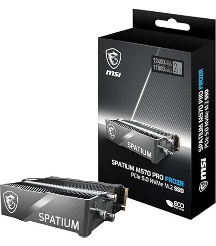 MSI SPATIUM M461 PCIe 4.0 NVMe M.2 2TB Internal SSD PCIe Gen4 NVMe