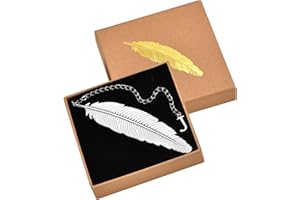 KSF 26 Letters Personalized Metal Feather Bookmarks - Birthday Gifts Unique Initial Book Mark Teacher Appreciation Gifts Christmas Stocking Stuffers for Women Readers Book Lovers Friend Coworkers (J)