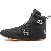 HIKLDK Wrestling Shoes Men Black Boxing Shoe for Men
