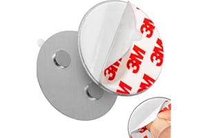 ECENCE 3pcs Magnetic Smoke Detector Mount Magnetic Adhesive Pads for Smoke Alarms Ø 50mm - Fast & Safe Mounting - No Drilling Or Screws - Fire Protection - Installation Tool