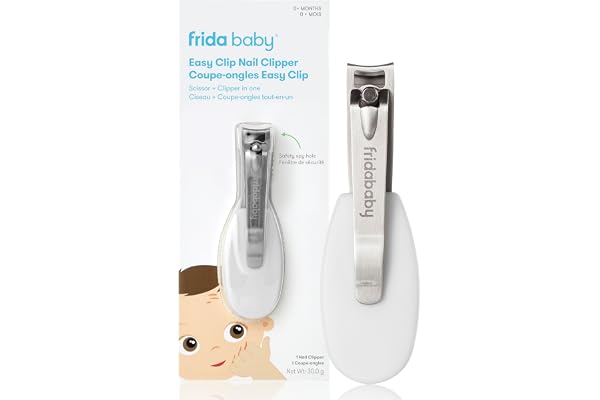 Frida Baby NailFrida The SnipperClipper, Baby Nail Clipper, Infant Nail Clipper for Baby with Safety Spyhole, for Newborns an