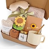Women's Birthday Self-Care Gift Basket, Sunflower-Themed Sunshine Gift Sunshine Care Gift Set, Recovery Gift Basket ,Christmas Birthday Gift, Dedicated to Women, Mothers, Best Friends, Wives