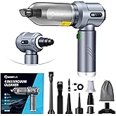SakerPlus Cordless Car Vacuum, 4 in 1 Mini Vacuum Cleaner High Power 17500PA Suction Handheld Vacuum, Portable Air Dusters,7800mAh Battery 3 Level Adjustment Small Car Cleaner for Cars Home Office