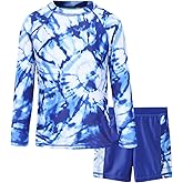 Girls Rash Guard Set for Girls Long Sleeve Swimsuits Hawaiian Two Piece Bathing Suits Swimwear Set