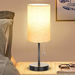 Dott Arts Table Lamp for Bedroom, 3-Color Bedside