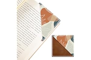 JIAODIREN Personalized Leather Bookmarks, Fun & Cute Book Accessories for Reading Lovers, Unbreakable Page Markers for Women Men Girls Boys Student Teacher Kids Retirement Birthday Gifts (Boho Plants)